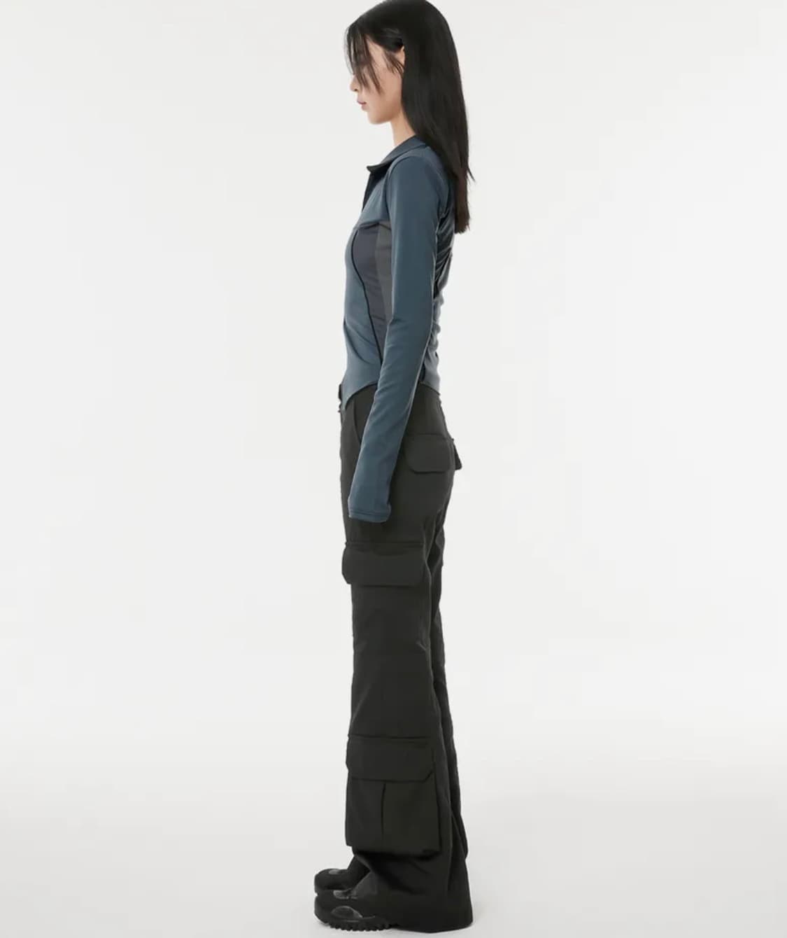 플레어업 5.cargo Flare Pants black 상품이미지3