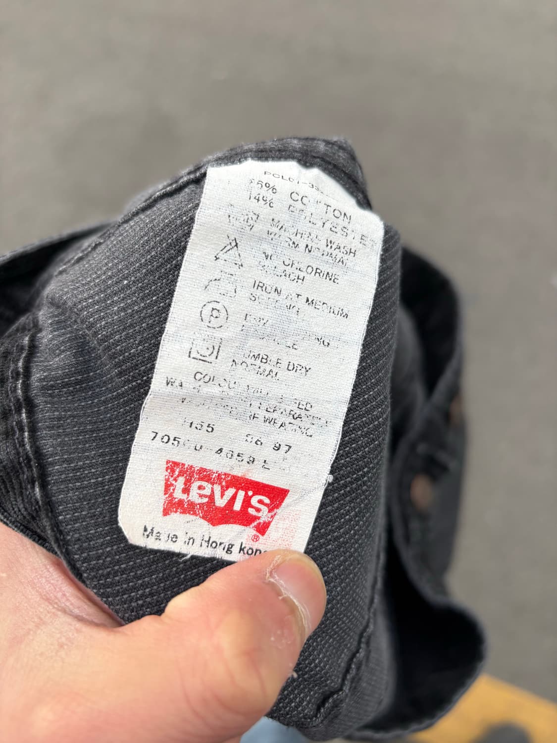 97년도6월제작 Levis 화이트라벨 코듀로이 자켓 상품이미지6