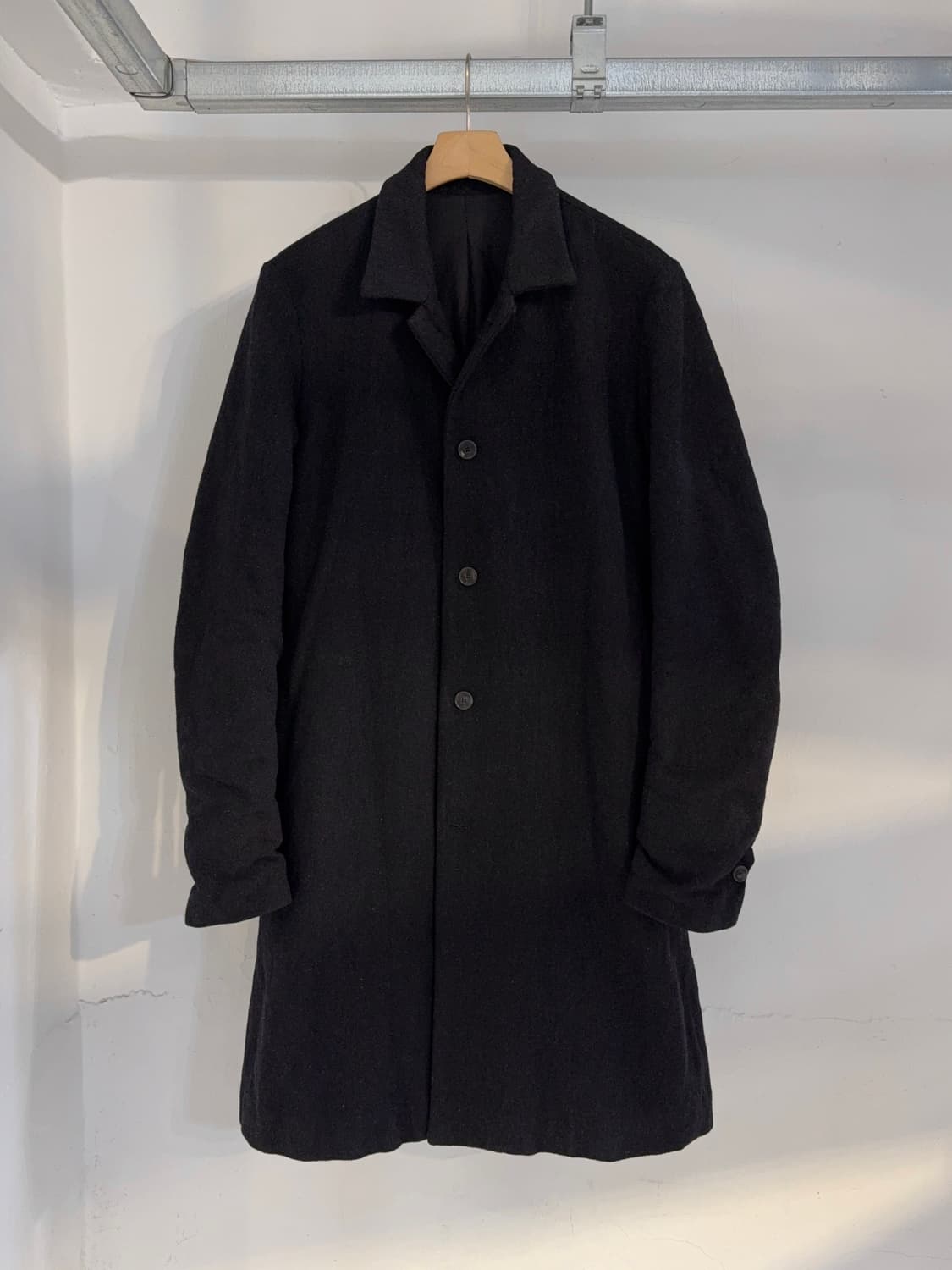 포엠 보헤미안 헤비울 싱글 코트 블랙 48 상품이미지1