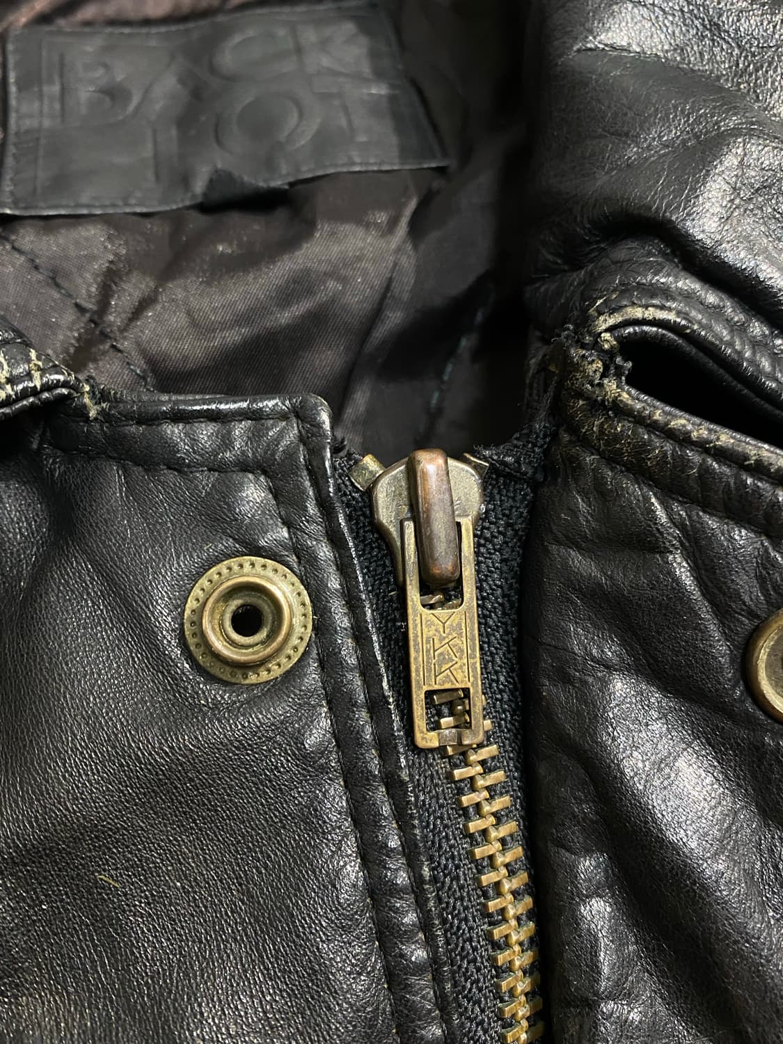 [M] 90s Back Lot 소가죽 A2 레더자켓 상품이미지5