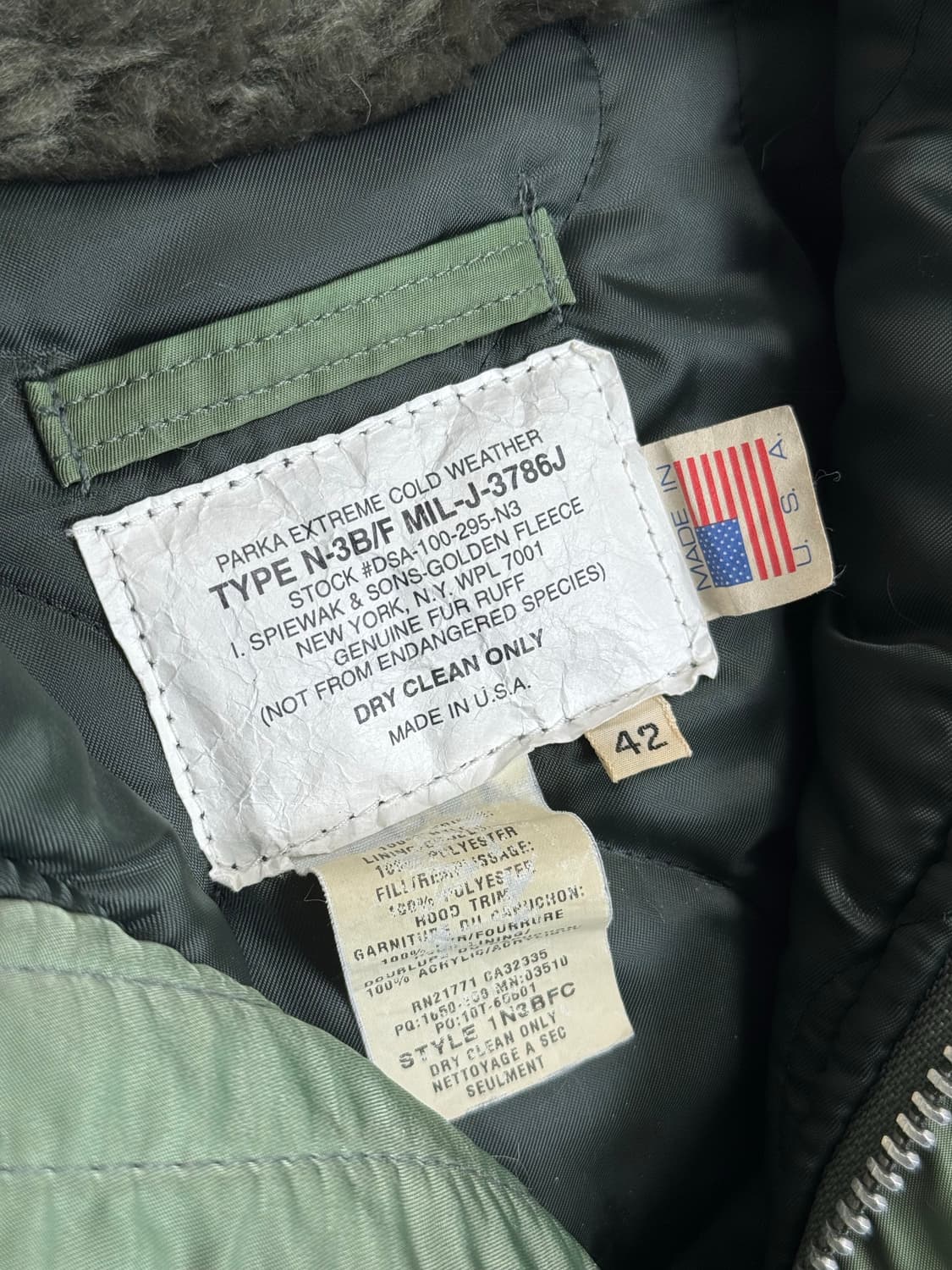 90‘s 빈티지 SPIEWAK 스피왁 스피웍 N-3B N3B 42 상품이미지8