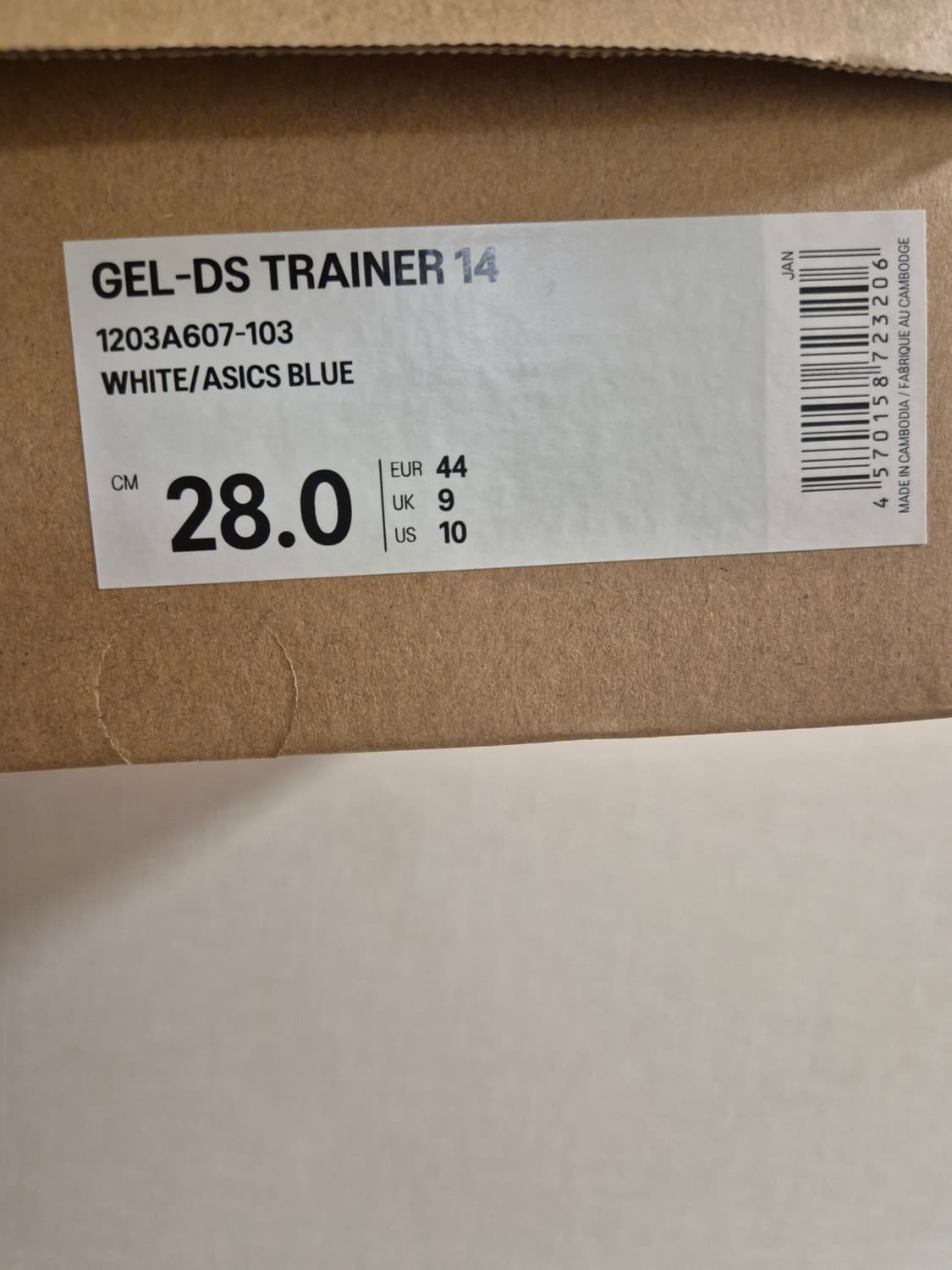 [새상품/280] 아식스 젤 DS 트레이너 14 화이트 블루 상품이미지5