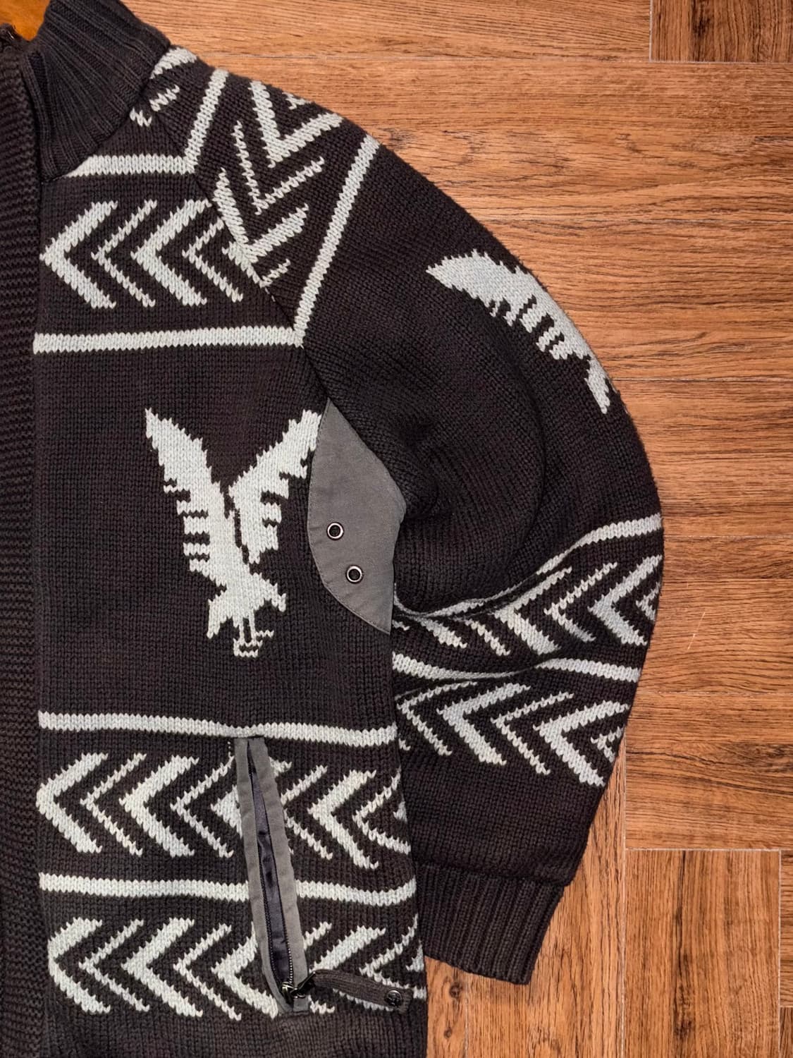 노르딕 누빔 니트집업 상품이미지7