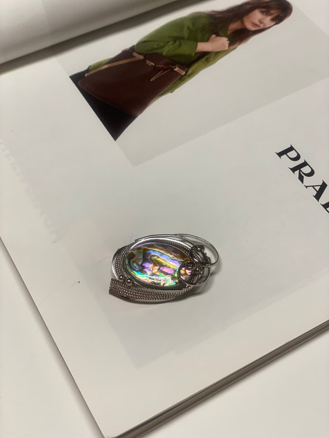 빈티지 아발론 자개 브로치 상품이미지5