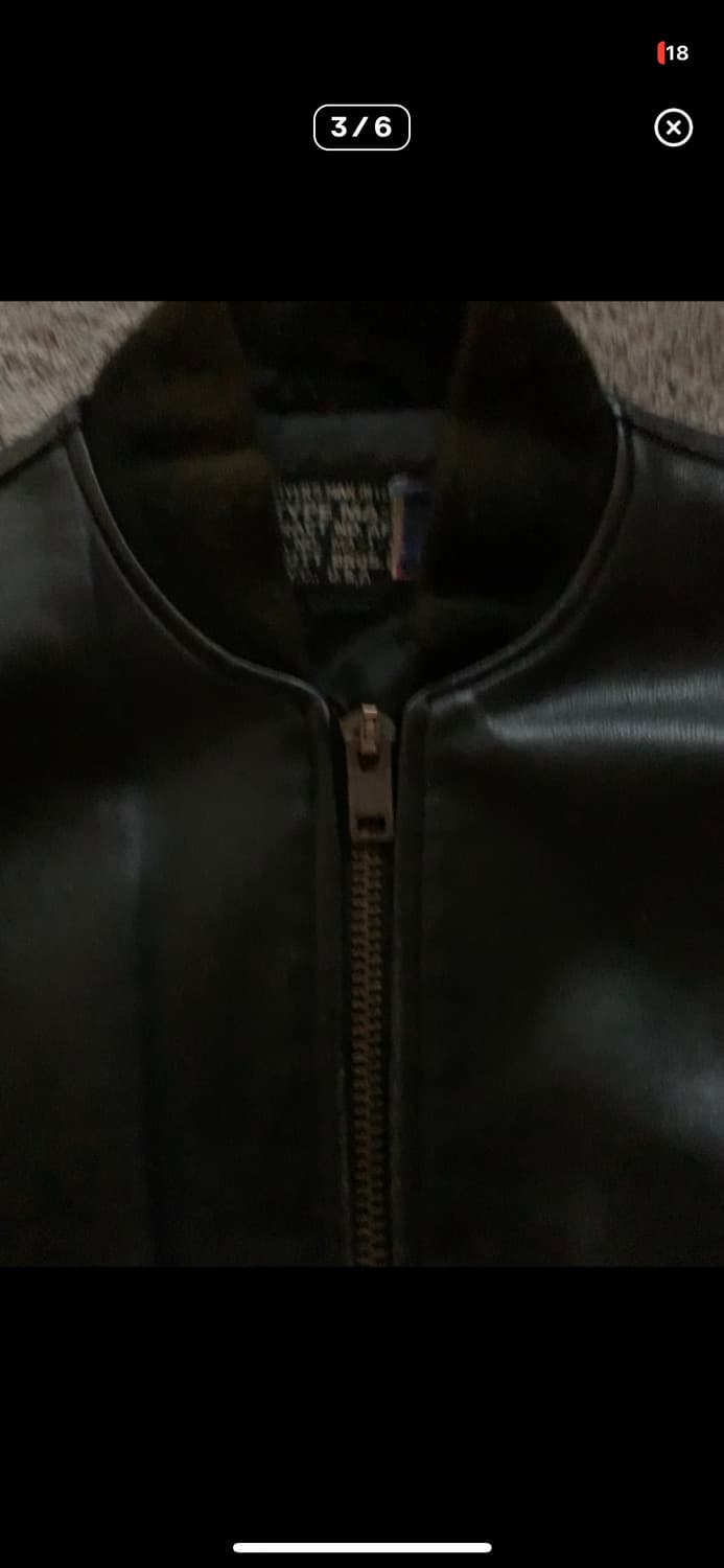 빈티지 쇼트 레더 ma-1 상품이미지3