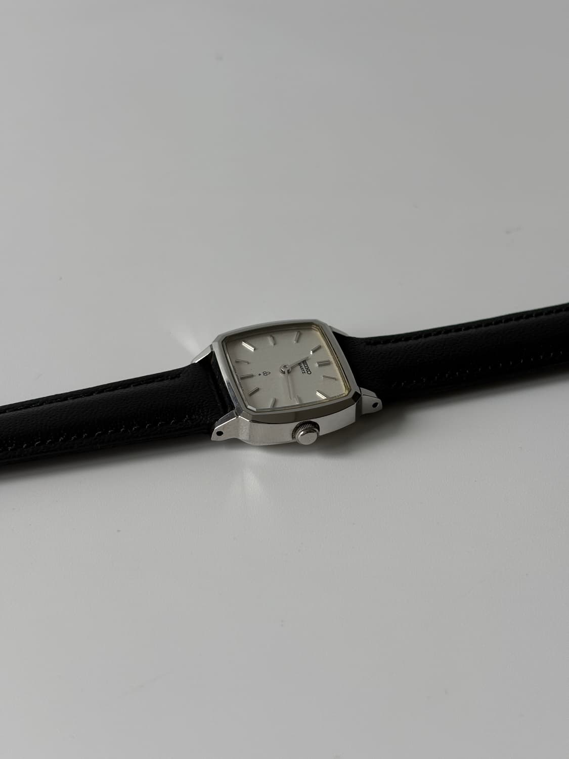 세이코 1980년대 실버 스퀘어 쿼츠 여성 상품이미지4