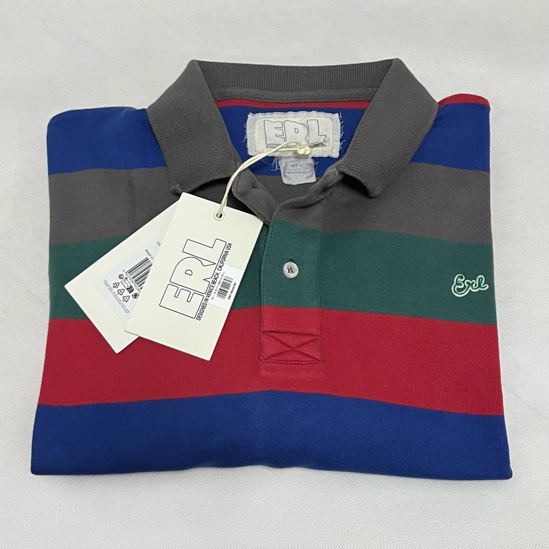 [L]이알엘 ERL 25fw 스트라이프 폴로 셔츠 상품이미지4