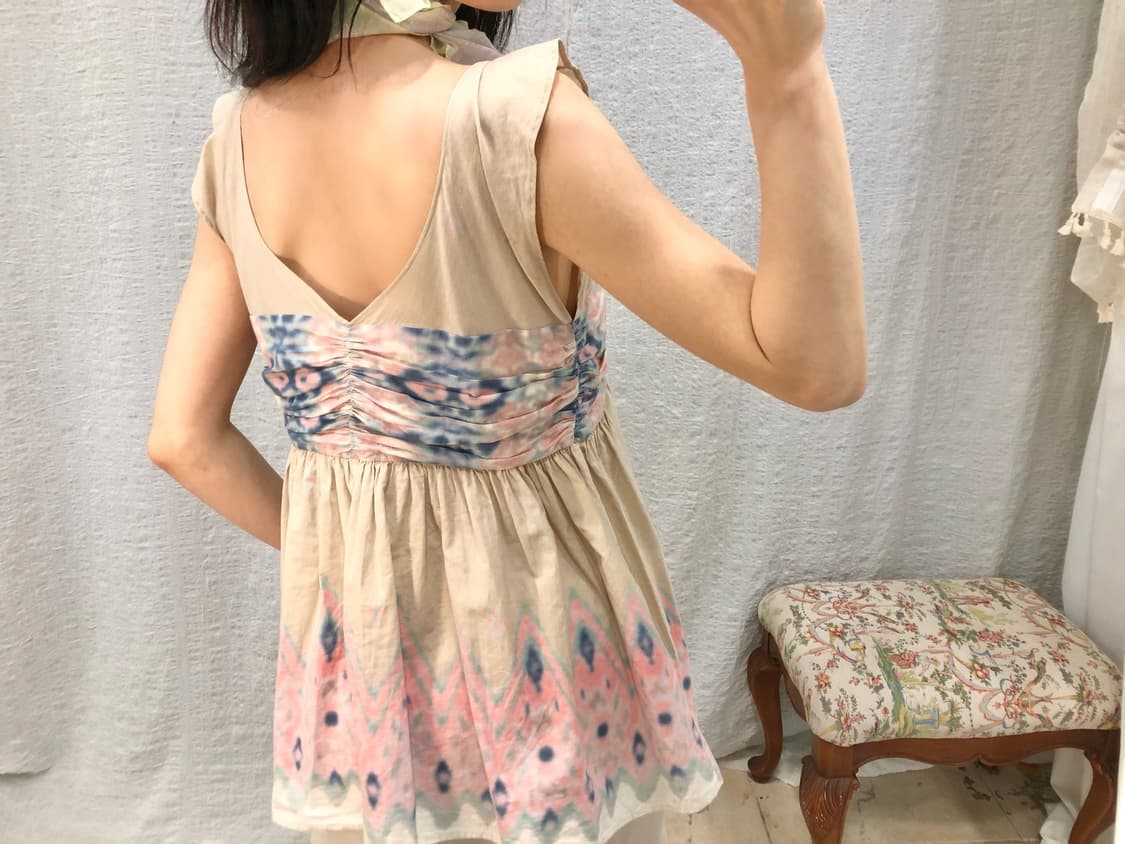 Soft tie-dye empire blouse 상품이미지2