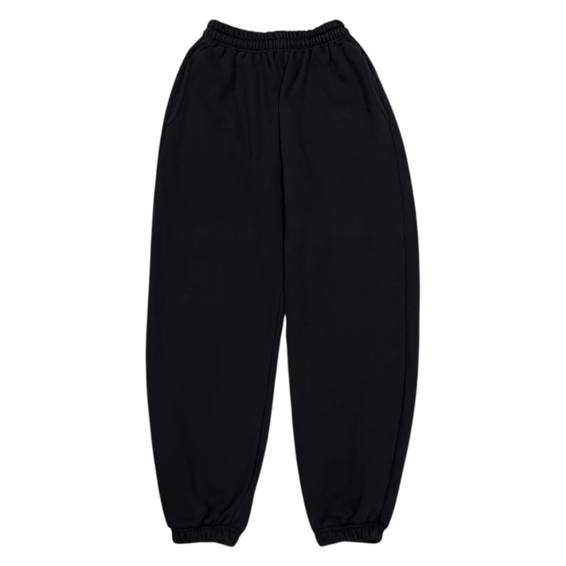 쓰리타임즈 백로고 스웻 조거팬츠 바지 블랙 S 상품이미지3