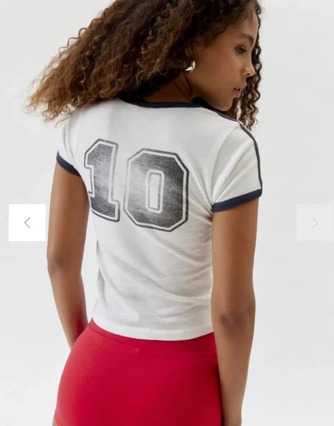 어반아웃피터스 iets frans 미아 풋볼 링거 티셔츠 상품이미지1