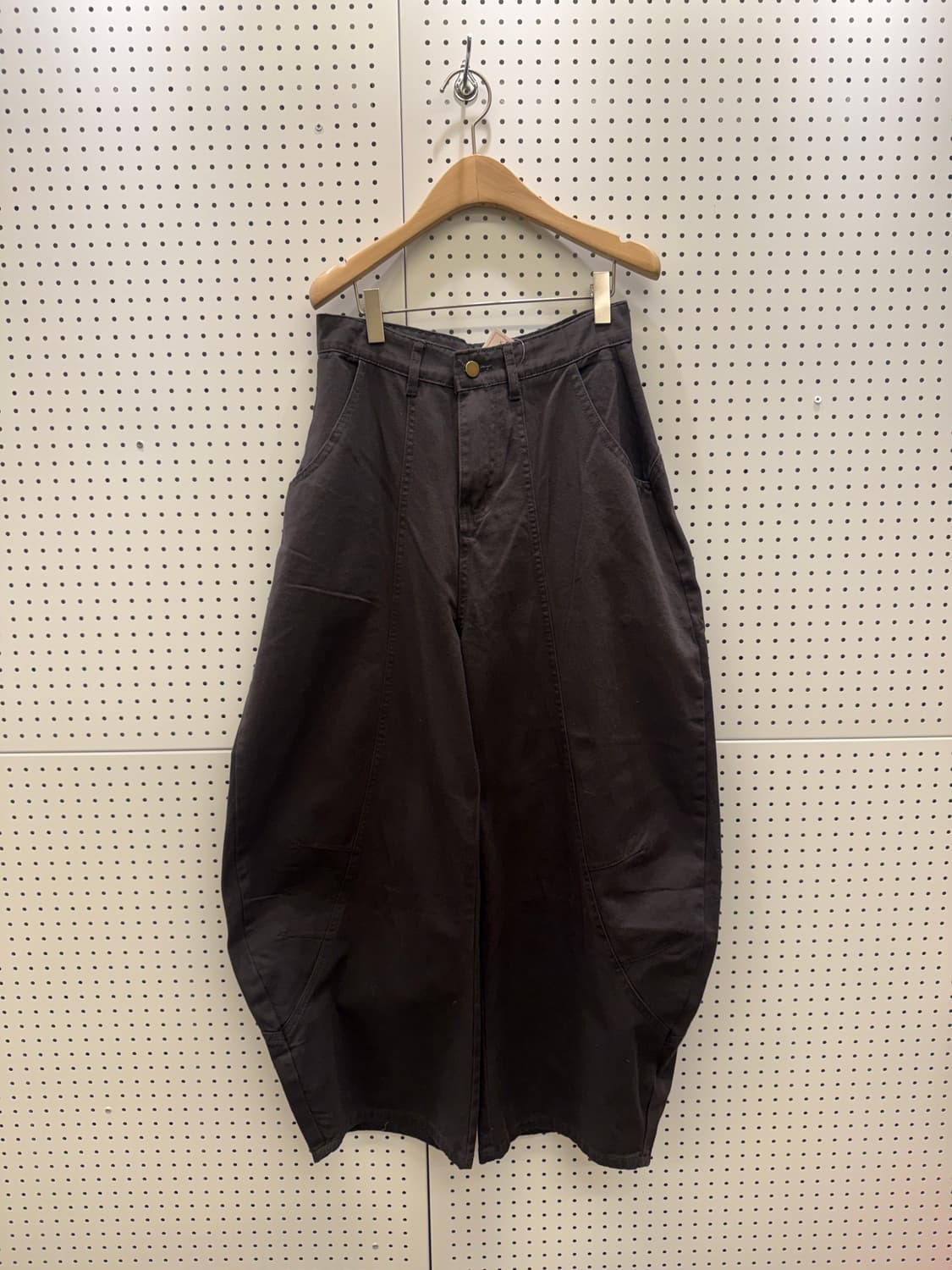 빈티지 차콜 커브드 코튼 팬츠 U560 상품이미지2