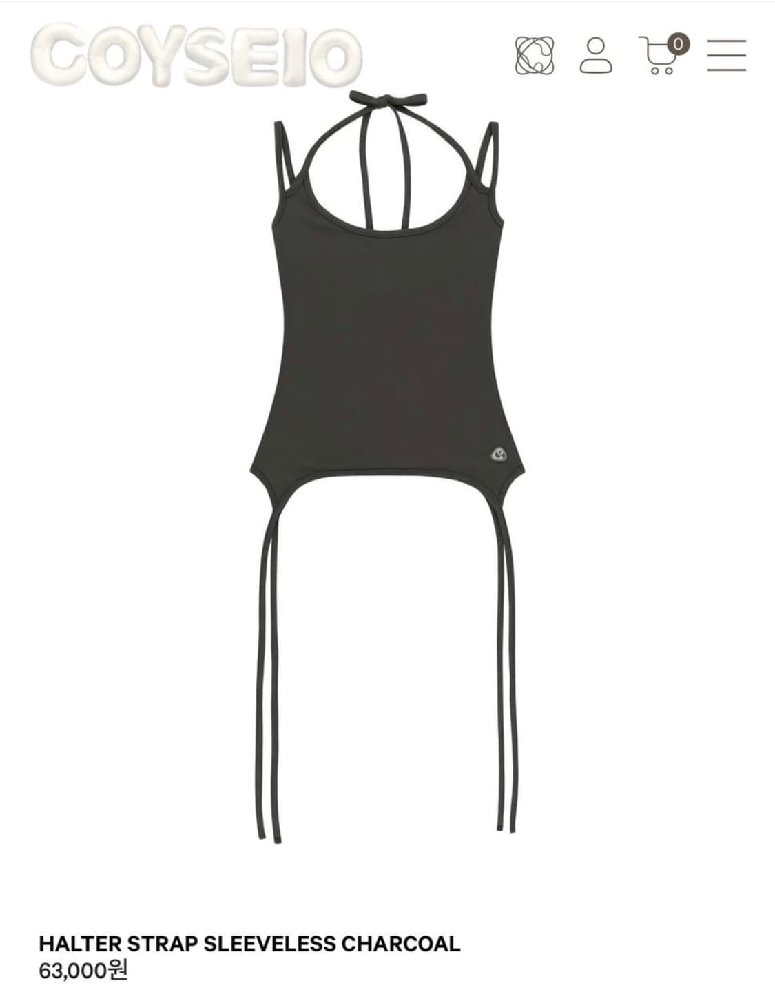 구해요)) 코이세이오 ALTER STRAP SLEEVELESS   상품이미지1