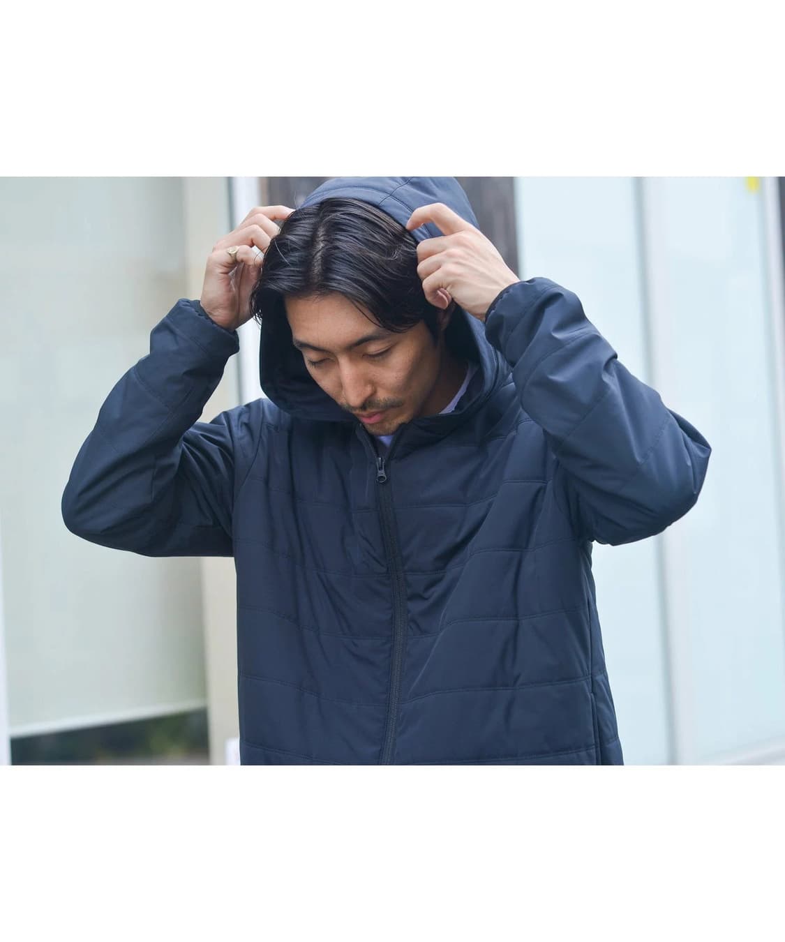 스노우피크 경량패딩 네이비 새제품 XL 상품이미지4