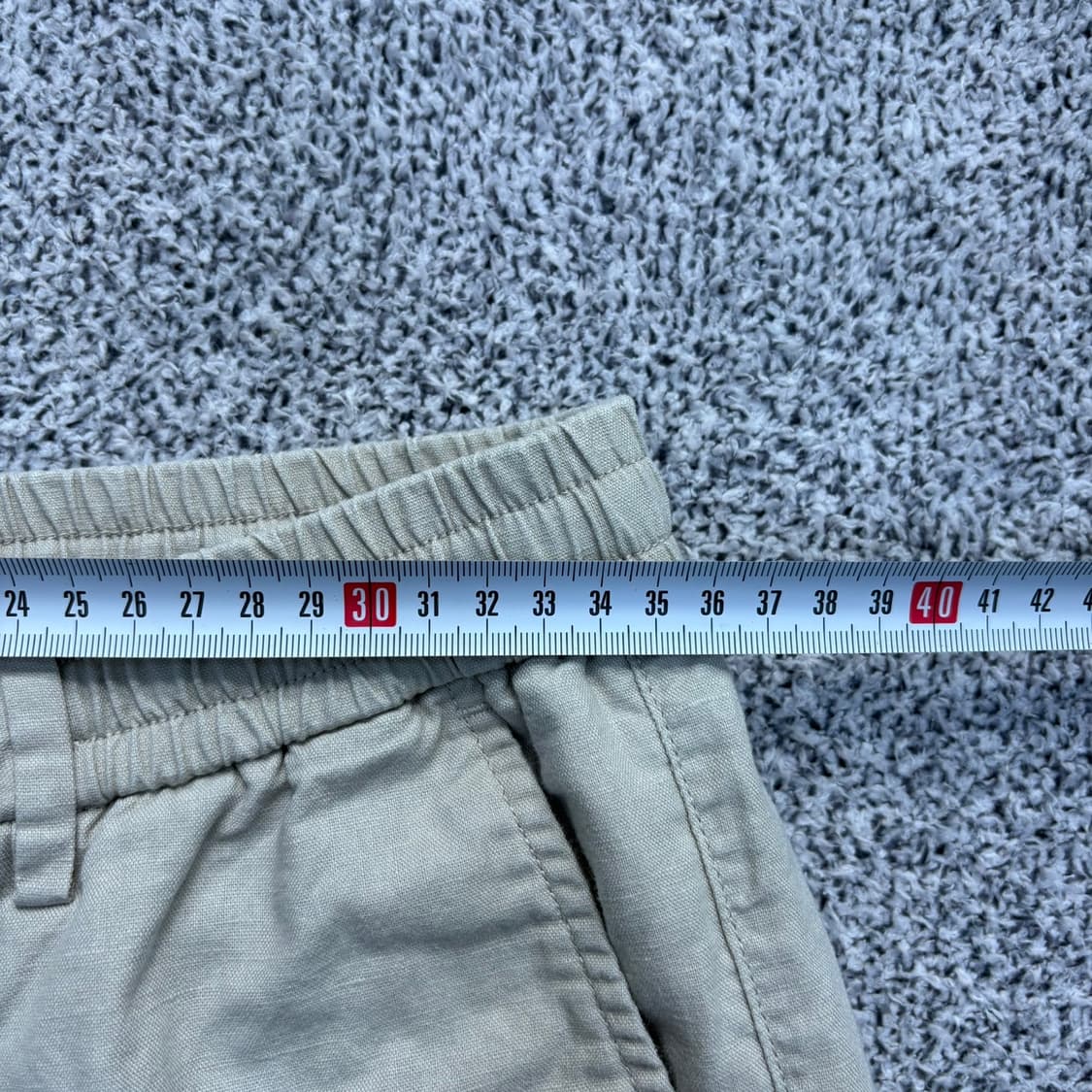 30 무신사스탠다드 코튼 린넨 밴딩 바지 0421J 상품이미지6