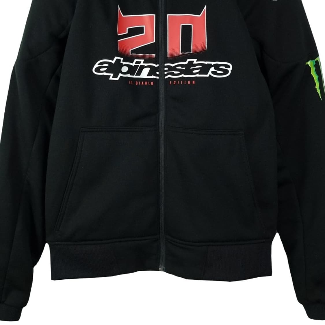 [알파인스타] 몬스터 바이커 라이딩 아머 집업 자켓 블랙 M18559 상품이미지5