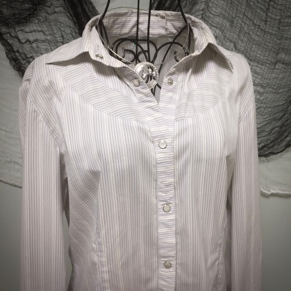 Lavender stripe fairy gyaru shirt 상품이미지8