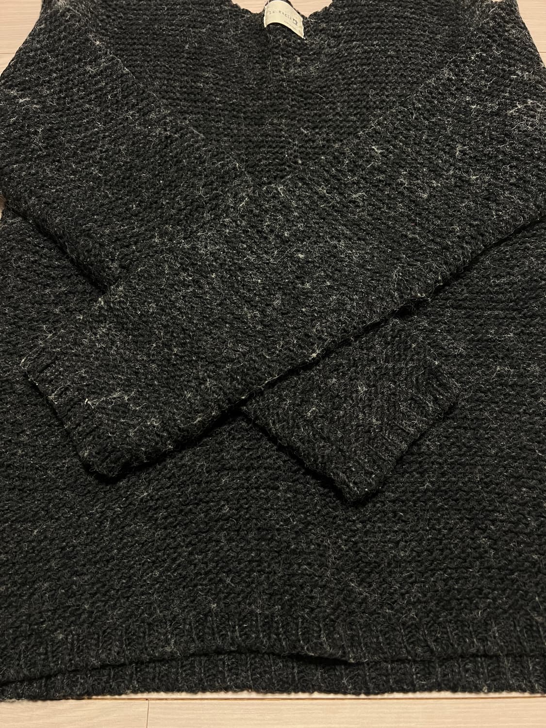La Magie 울 니트 스웨터 / 차콜 그레이 / F / 빈티지 감성 상품이미지6