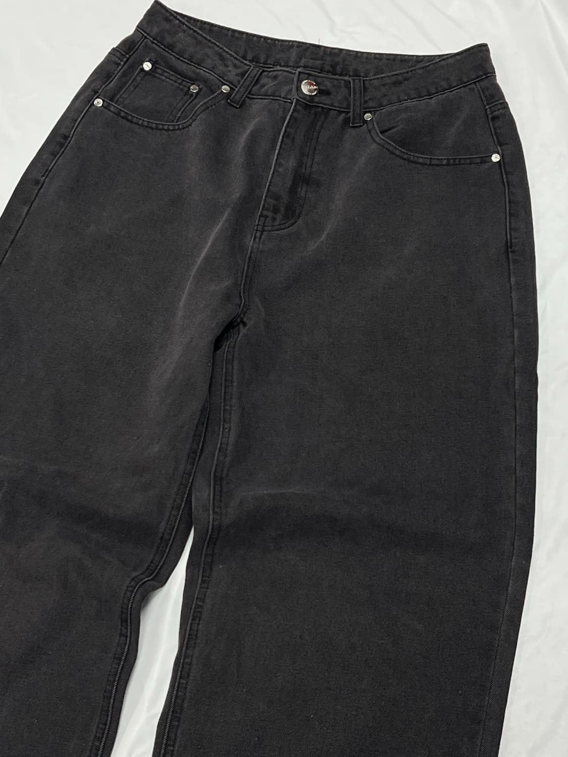 (S) 리메인세컨드 흑청 와이드 데님 팬츠 상품이미지2