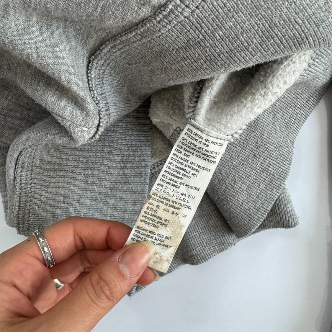Hollister 홀리스터 사이드로고 그레이 후드집업 상품이미지7