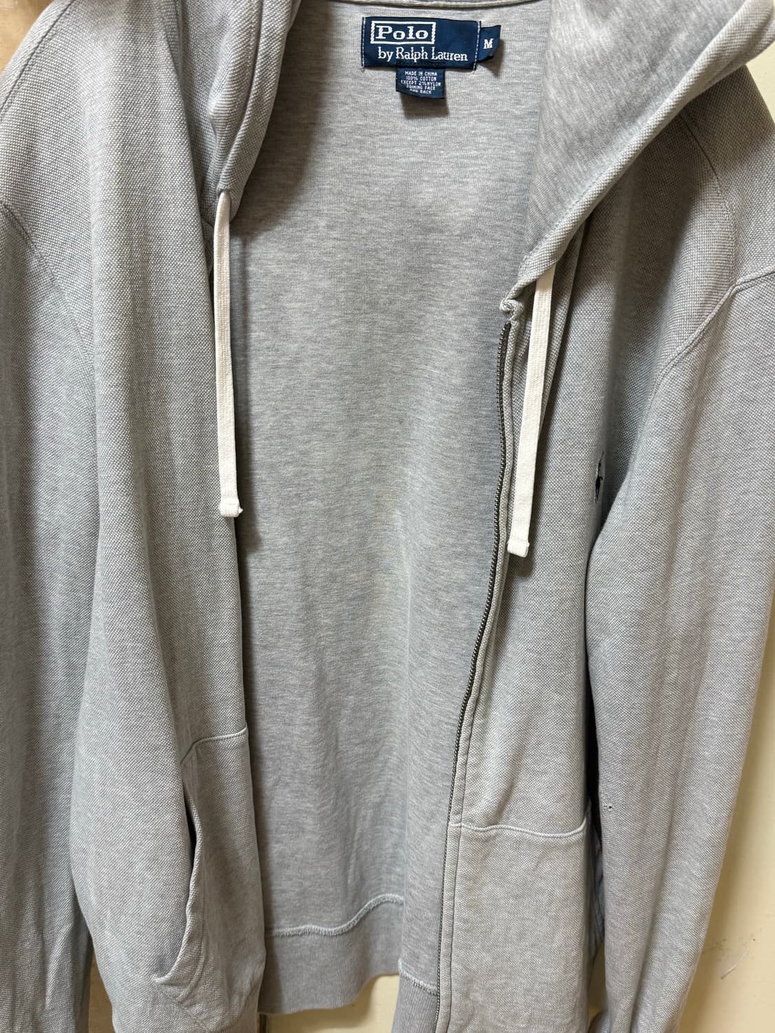 폴로 후드집업 그레이 M 상품이미지1
