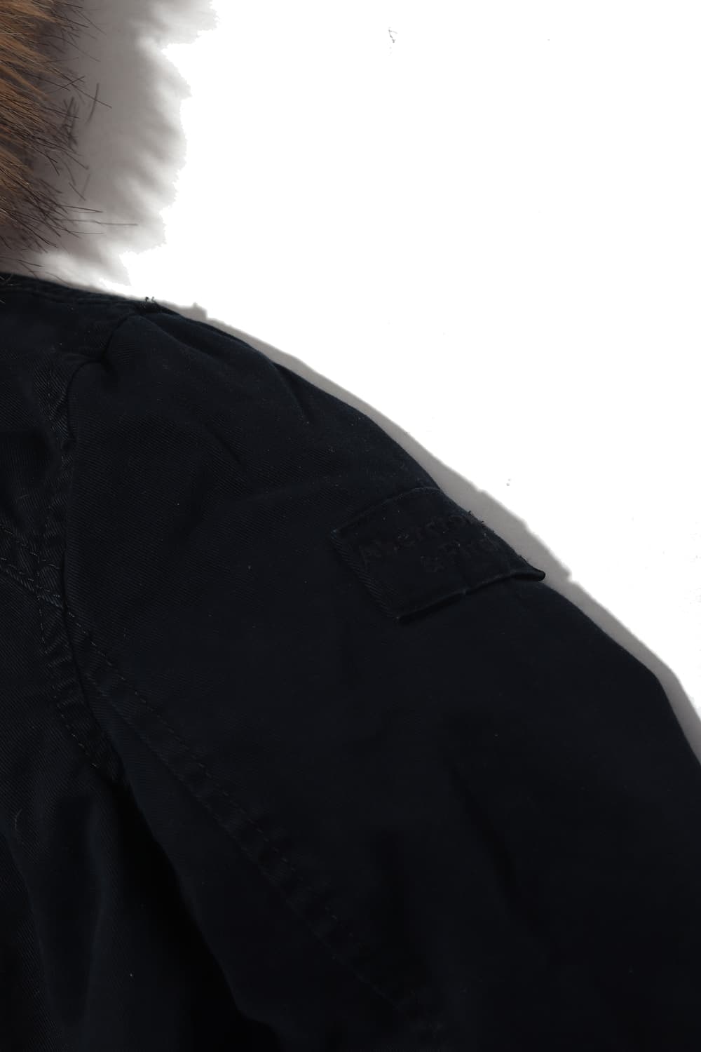 ABERCROMBIE 다크네이비 양털 야상 점퍼 women S 상품이미지4