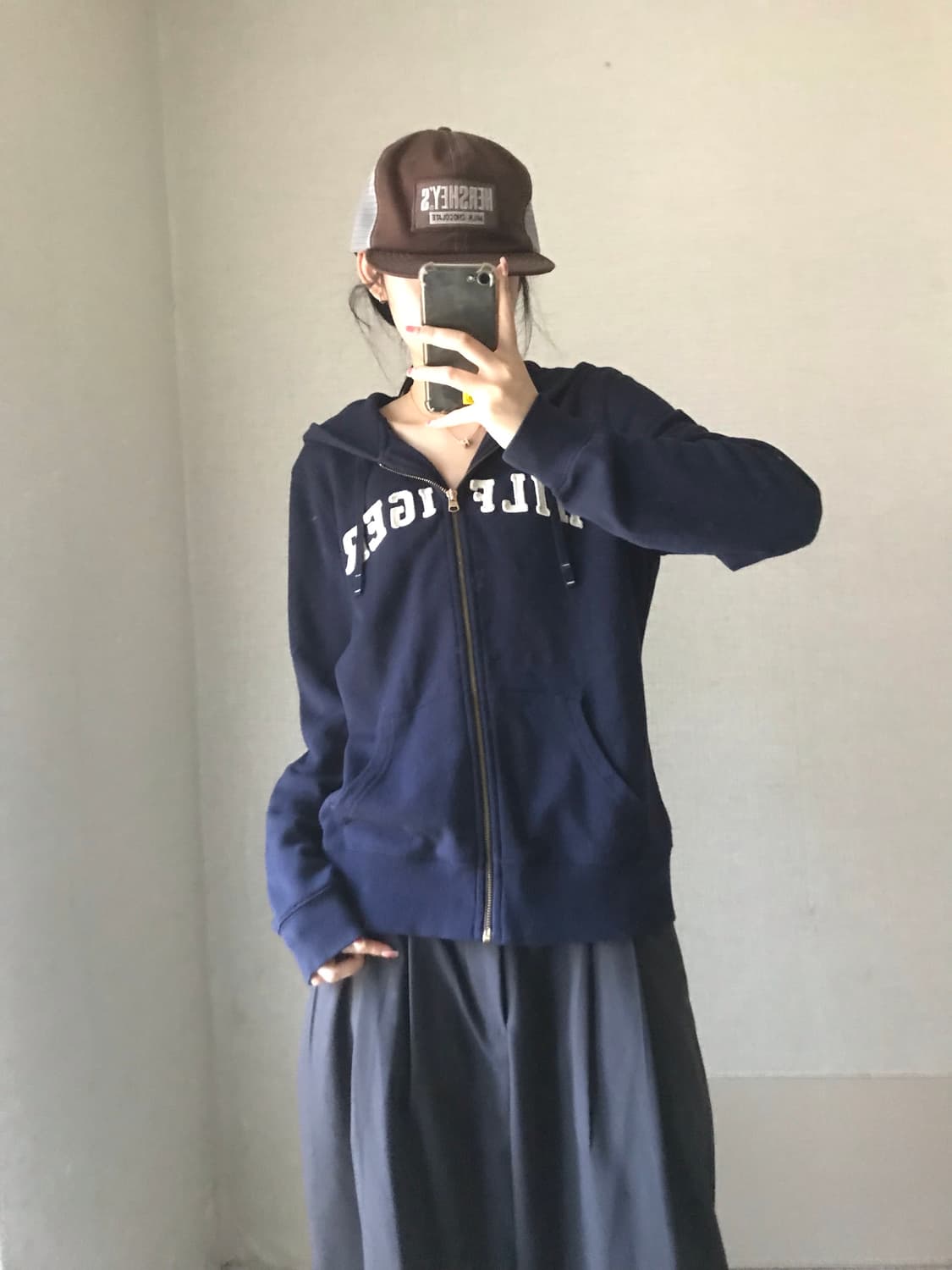 타미힐피거 네이비 후드집업 상품이미지3