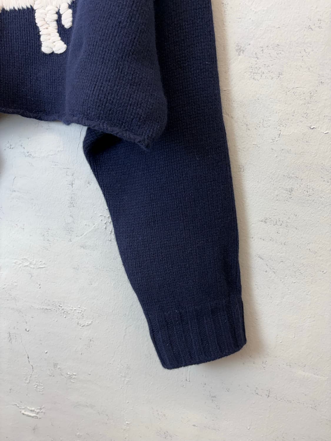 WE11DONE 웰던 캐시미어 크롭 니트 상품이미지3