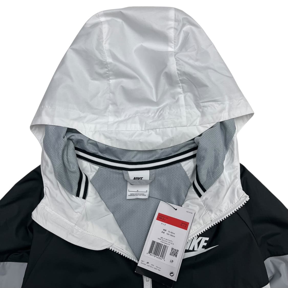 나이키 화이트 스우시 그레이배색 바람막이 L 상품이미지5