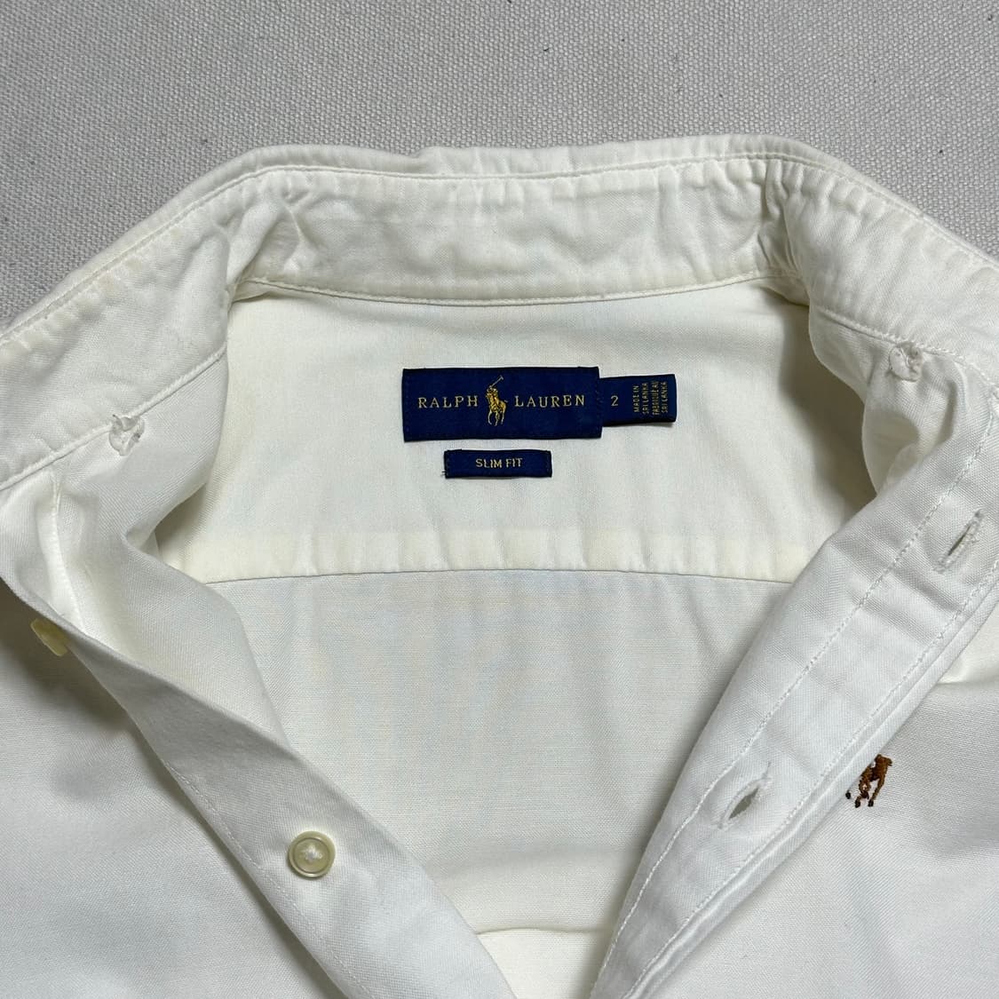 Polo Ralph Lauren 여성용 슬림핏 화이트 셔츠 상품이미지8