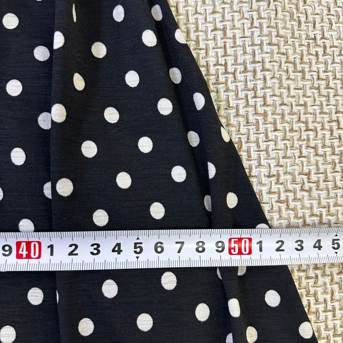 실측확인 여성 폴카 도트 롱 스커트 0331D 상품이미지4