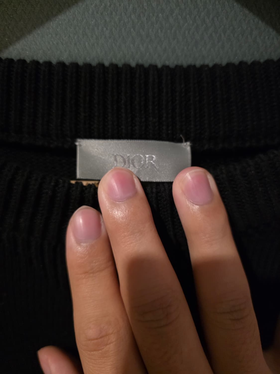 [새상품급,L]디올 오블리크 인서트 니트 네이비 상품이미지2