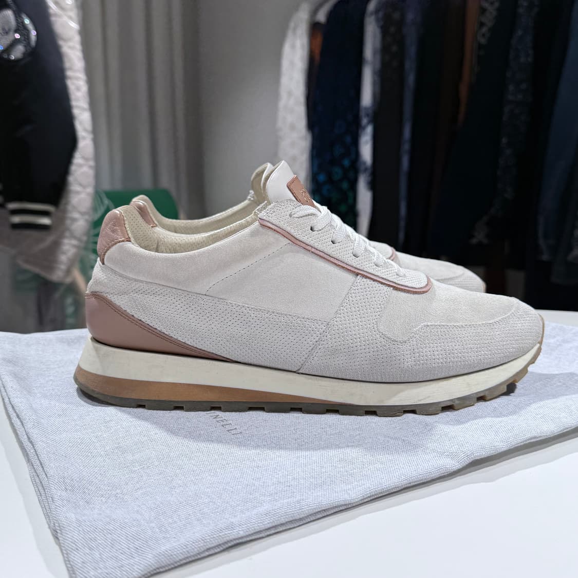 41.5 / 브루넬로쿠치넬리 스웨이드 로우탑 스니커즈 상품이미지2