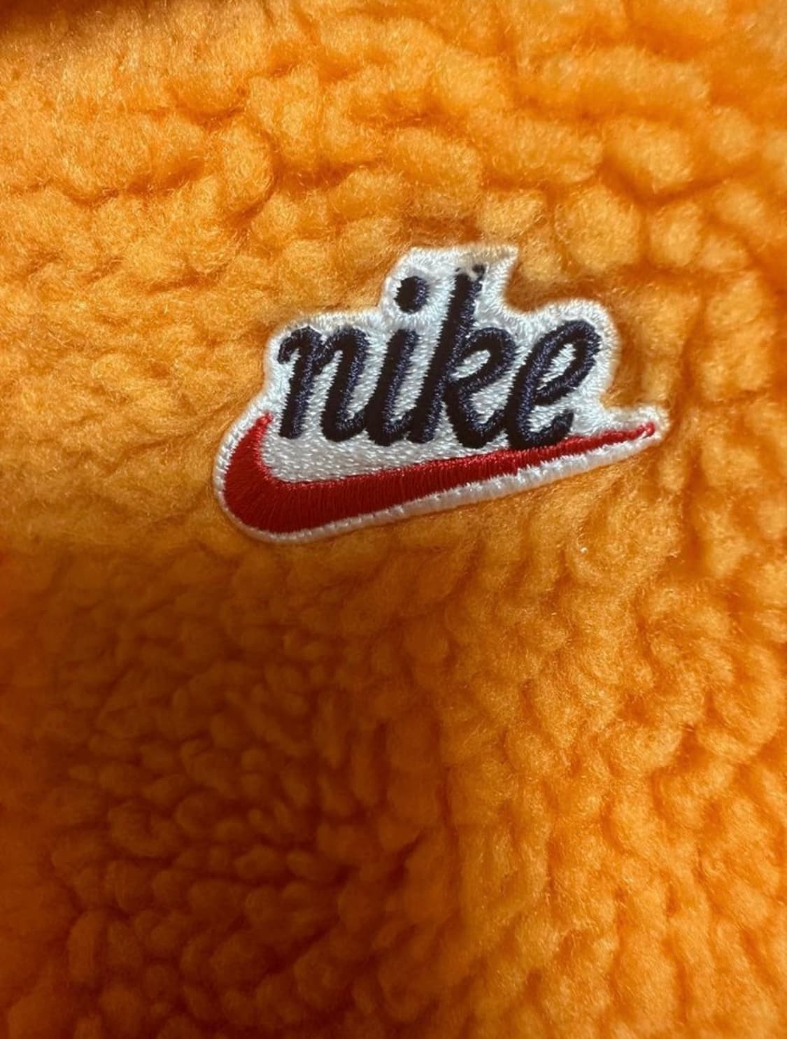 나이키 오렌지/퍼플 뽀글이 플리스 후드 집업 상품이미지7