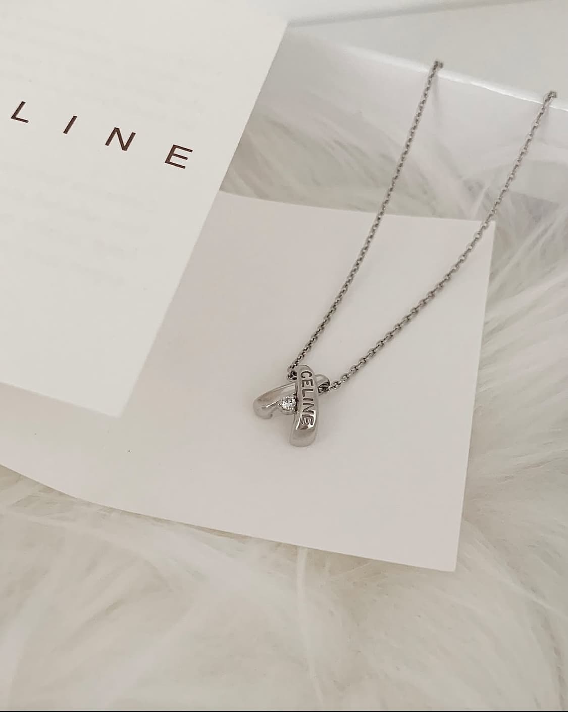 올드 셀린느 PT900 다이아 목걸이 상품이미지5