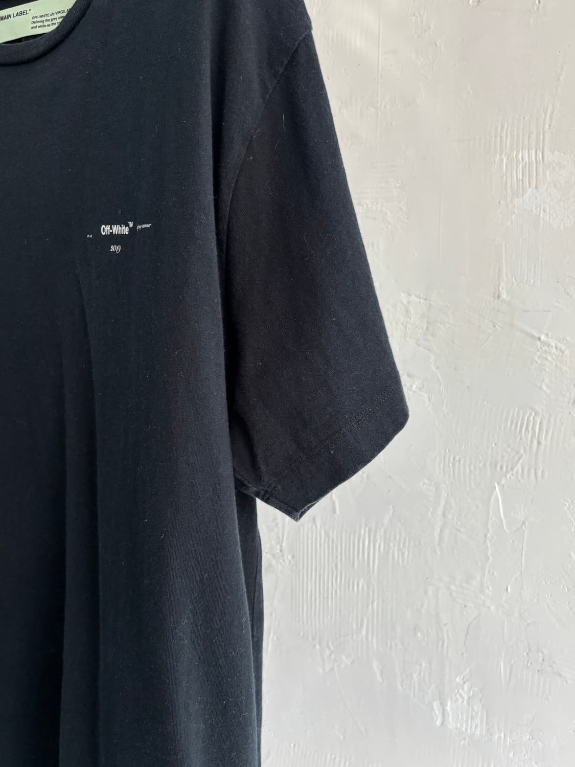 Off White 오프화이트 멀티 컬러 에로우 블랙 반팔티 상품이미지3