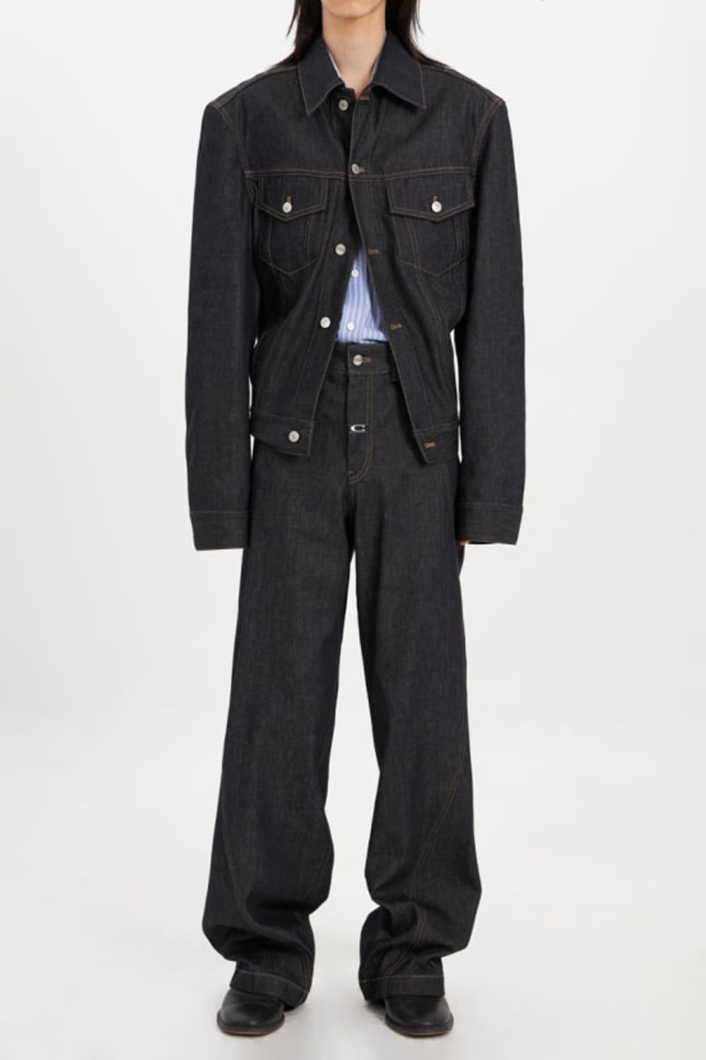 커미션 데님 숏자켓 S 상품이미지1