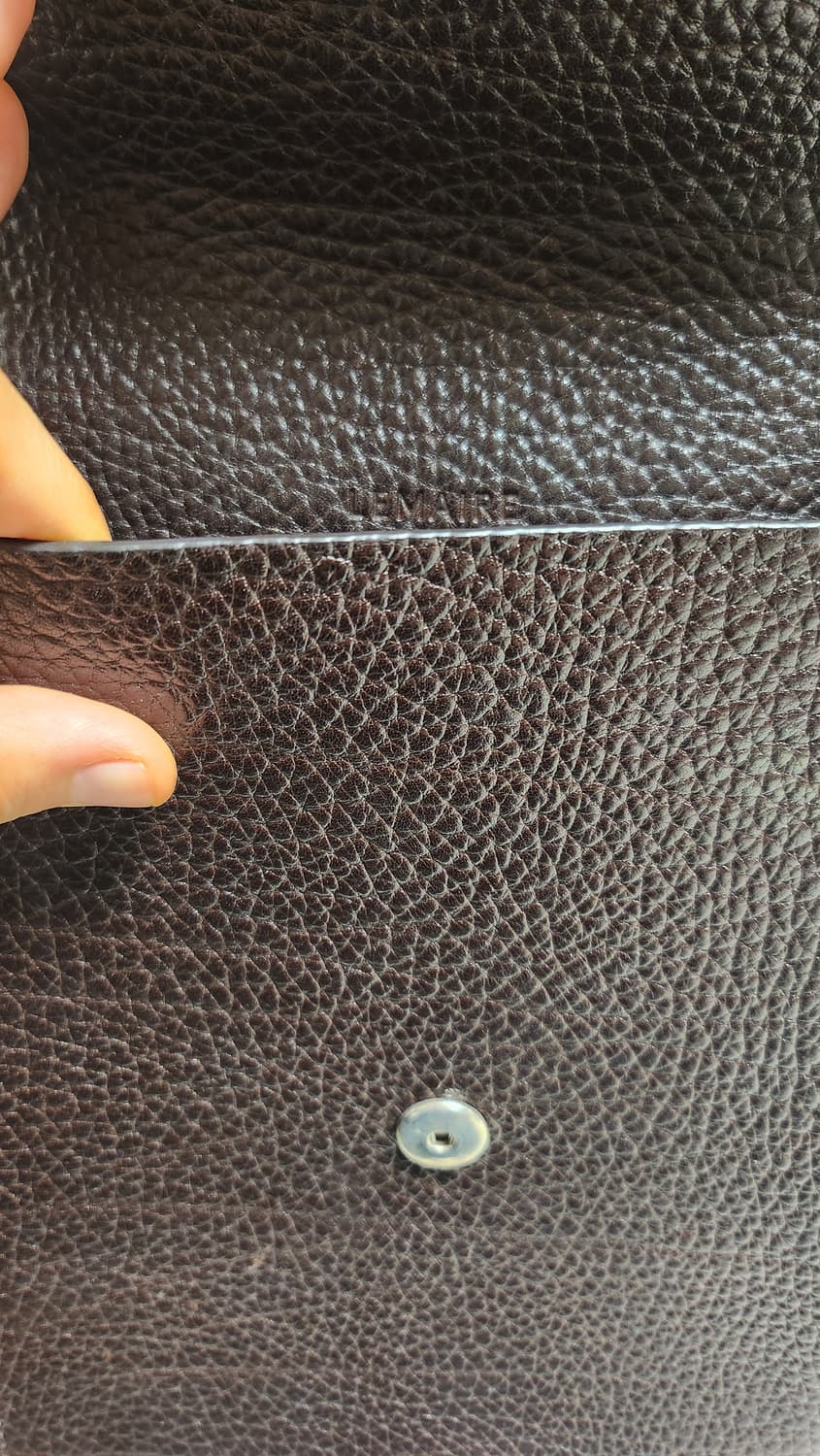 Lemaire 스몰 그레인 사첼백 브라운 상품이미지10