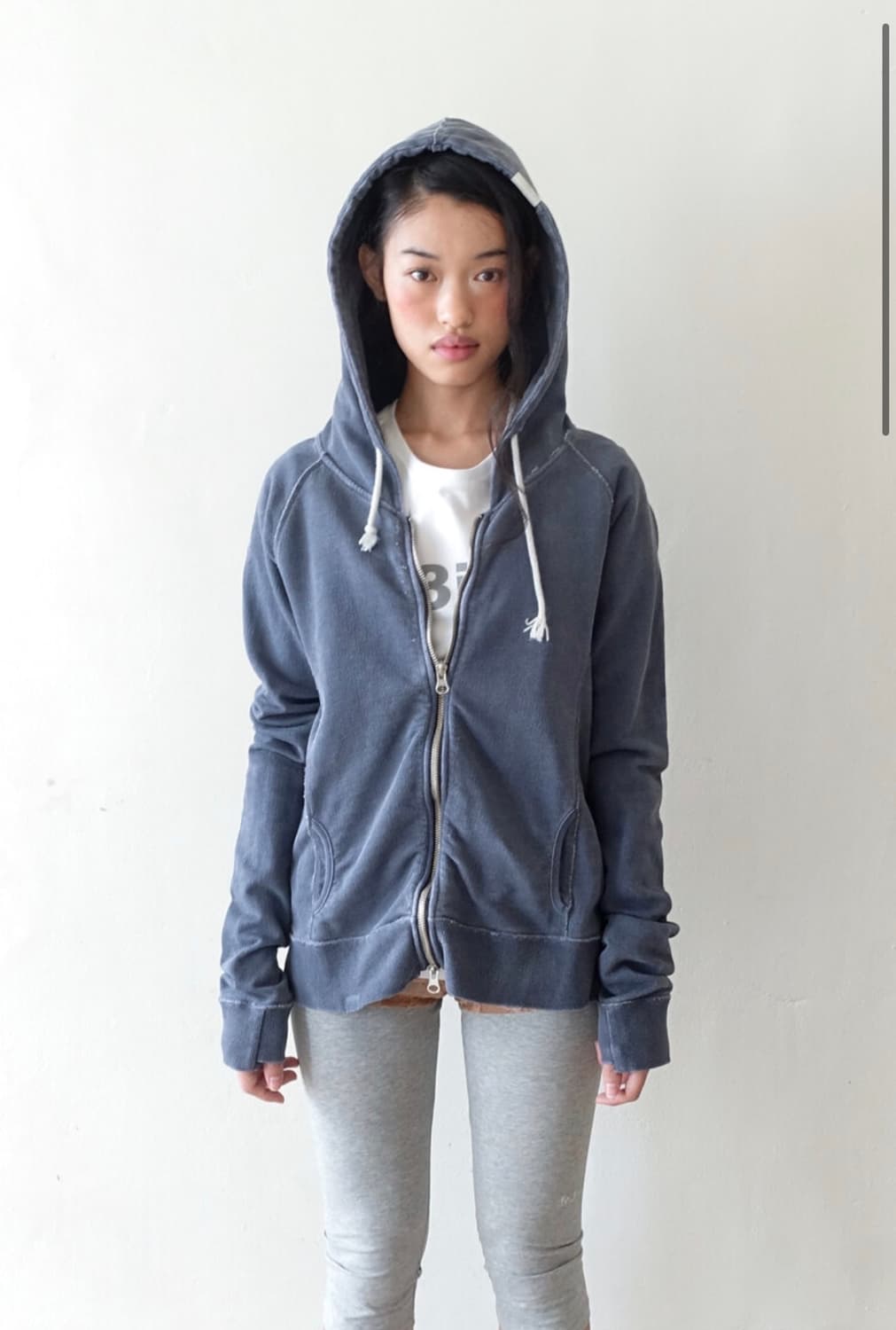 샵페어리 washed lily hoodie (purple blue) 상품이미지1