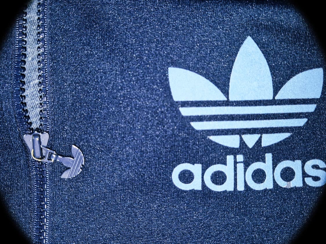 Adidas y2k Flock blue track hoodie 상품이미지3
