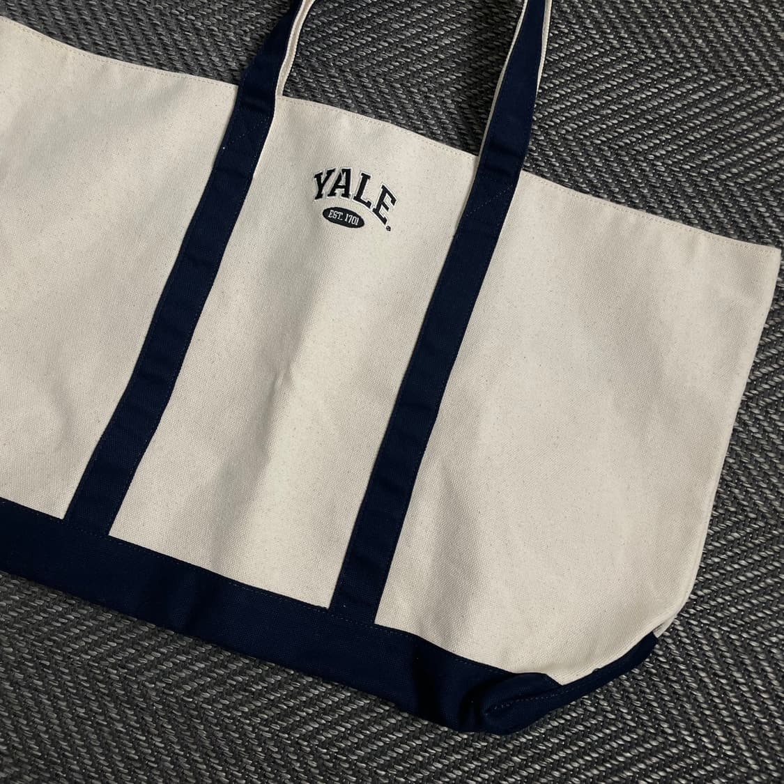 YELE 예일 투톤 캔버스 에코 도트백 y 3985 상품이미지3