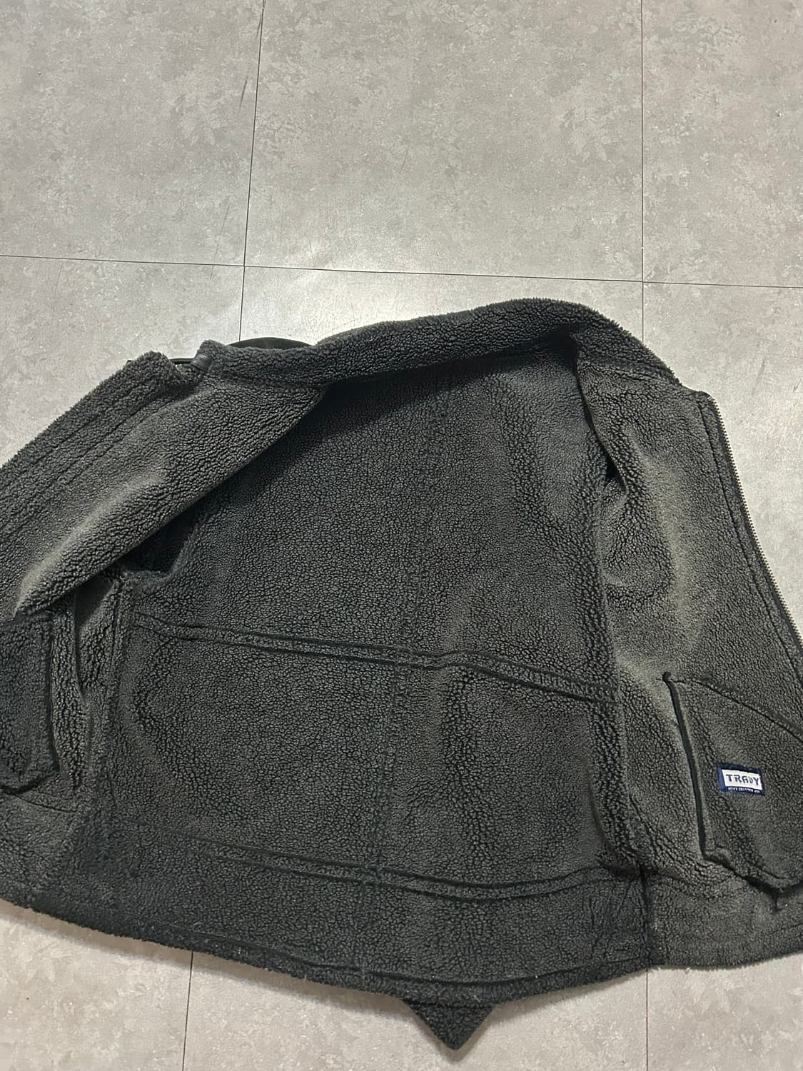 00s  TRADY 블랙컬러 빈티지 돈피 무스탕  자켓 100size   상품이미지7