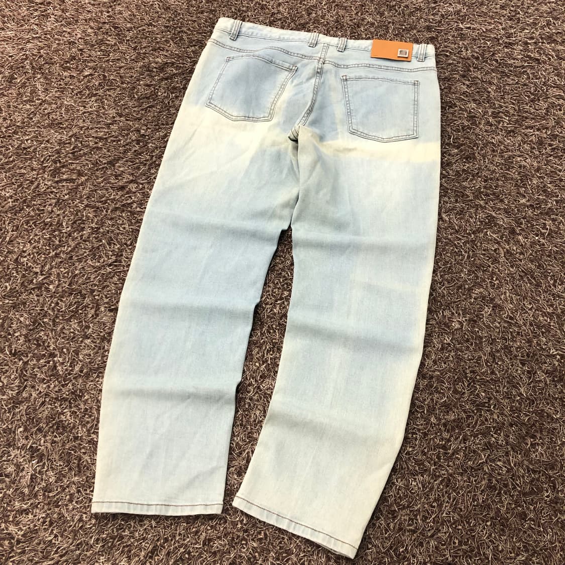 솔리드옴므 라이트 워싱 크로스 데님 팬츠 상품이미지4