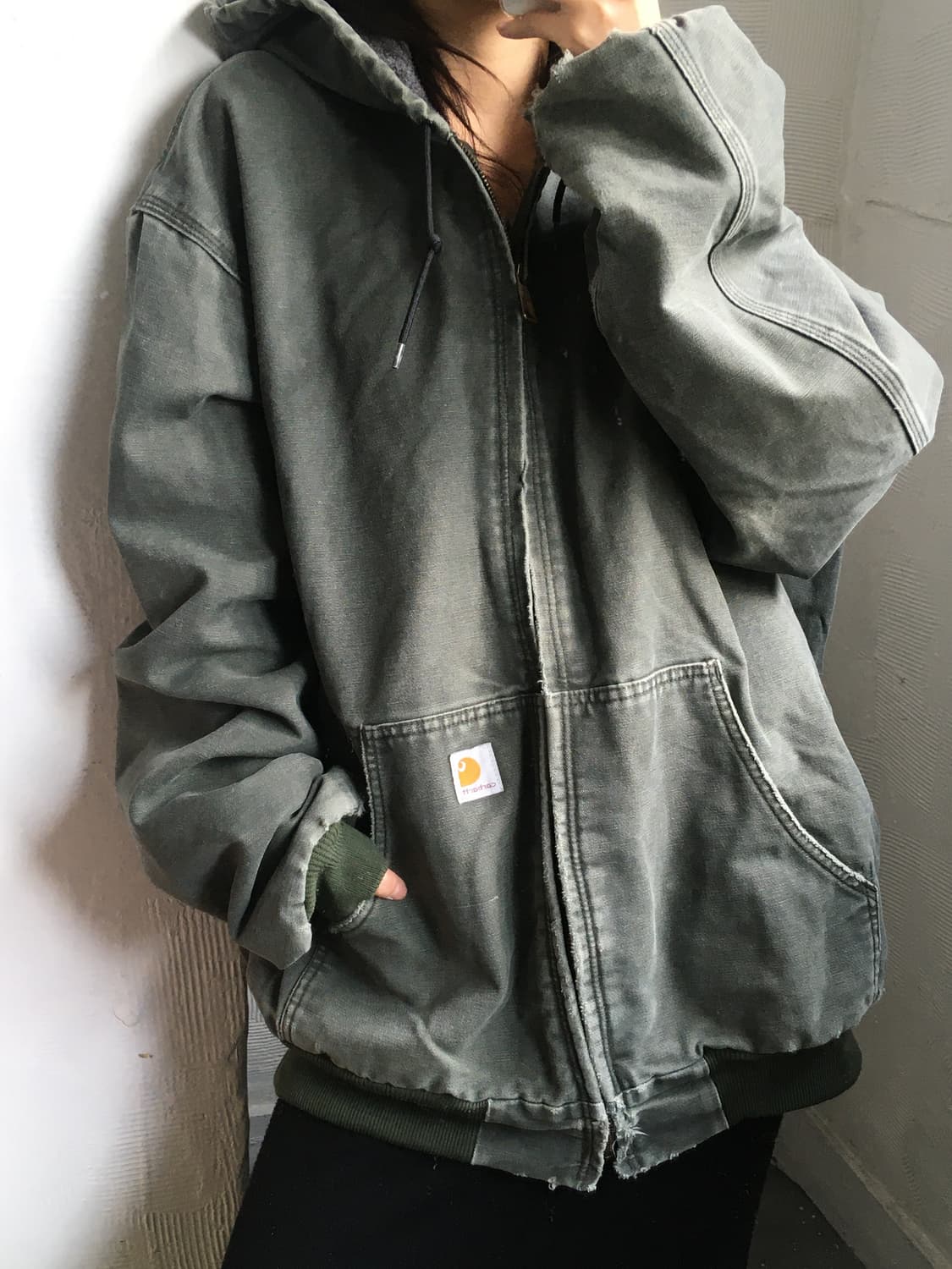 Carhartt 칼하트 모스그린 덕 액티브 자켓 상품이미지2