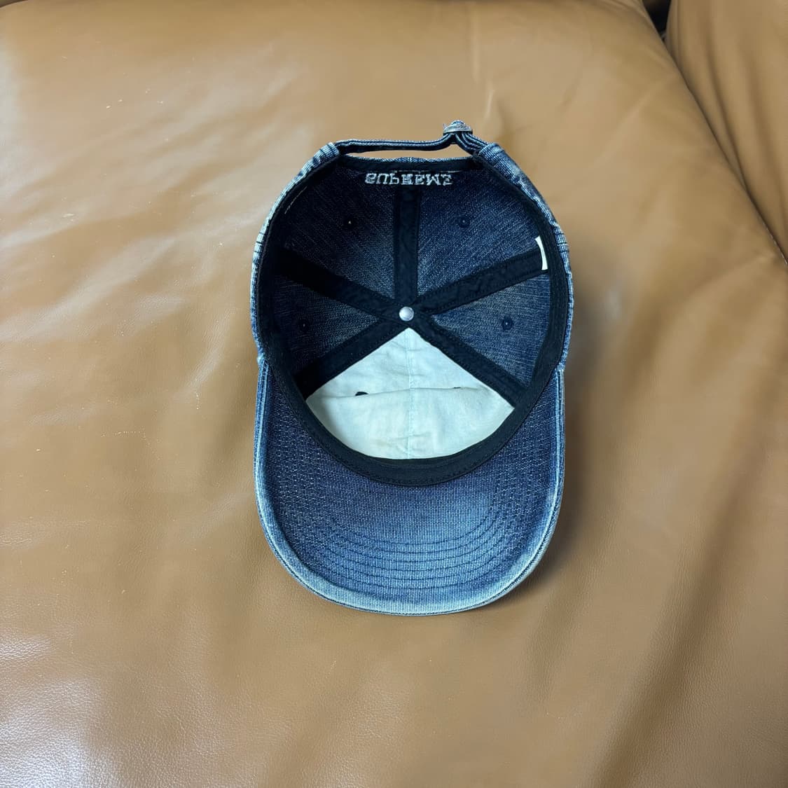 슈프림 S로고 볼캡 모자 더티 데님 상품이미지6