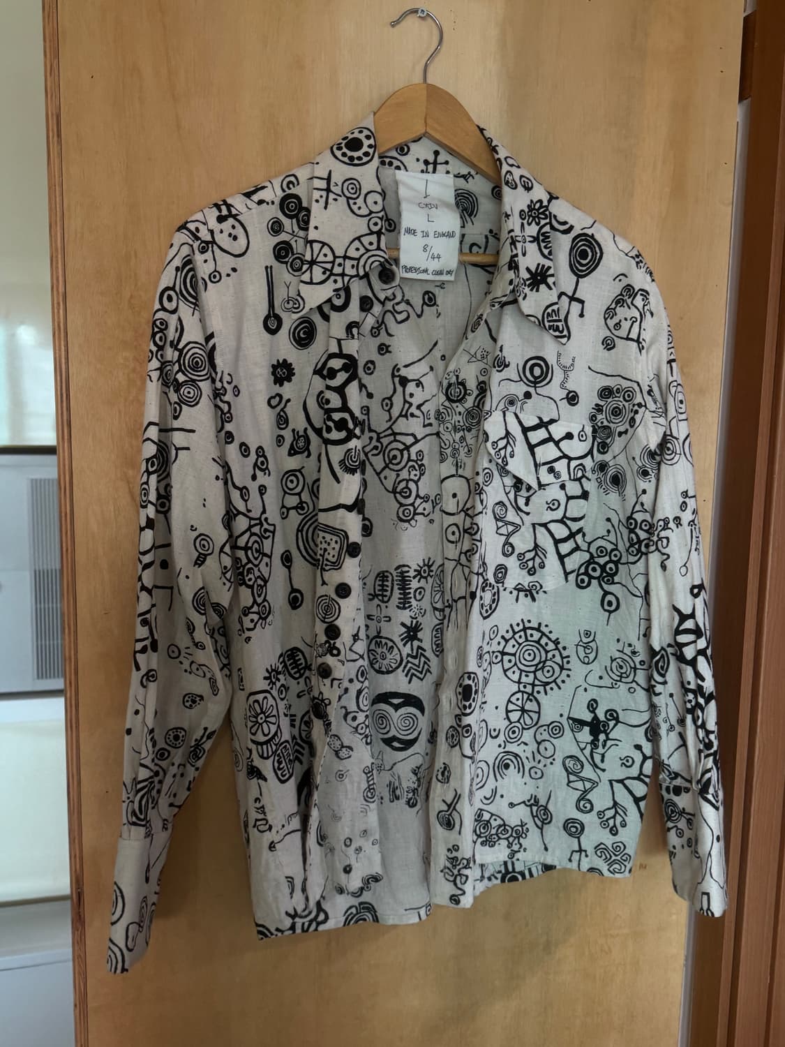 존 알렉산더 스켈톤 패턴 셔츠 L사이즈 상품이미지2