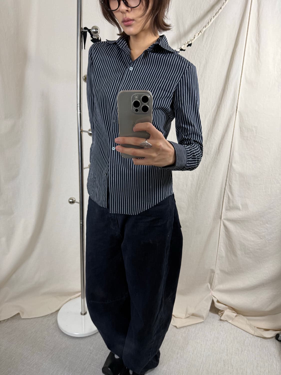 Comme Ca Du Mode 스트라이프 셔츠 상품이미지4