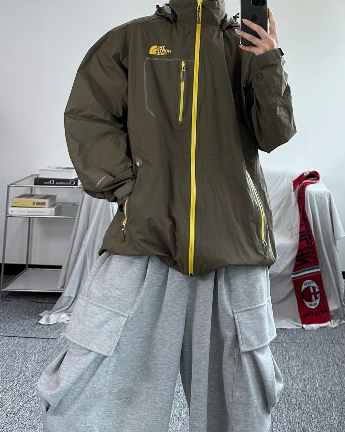 노스페이스 하이벤트 카키 바람막이 XXL 상품이미지6