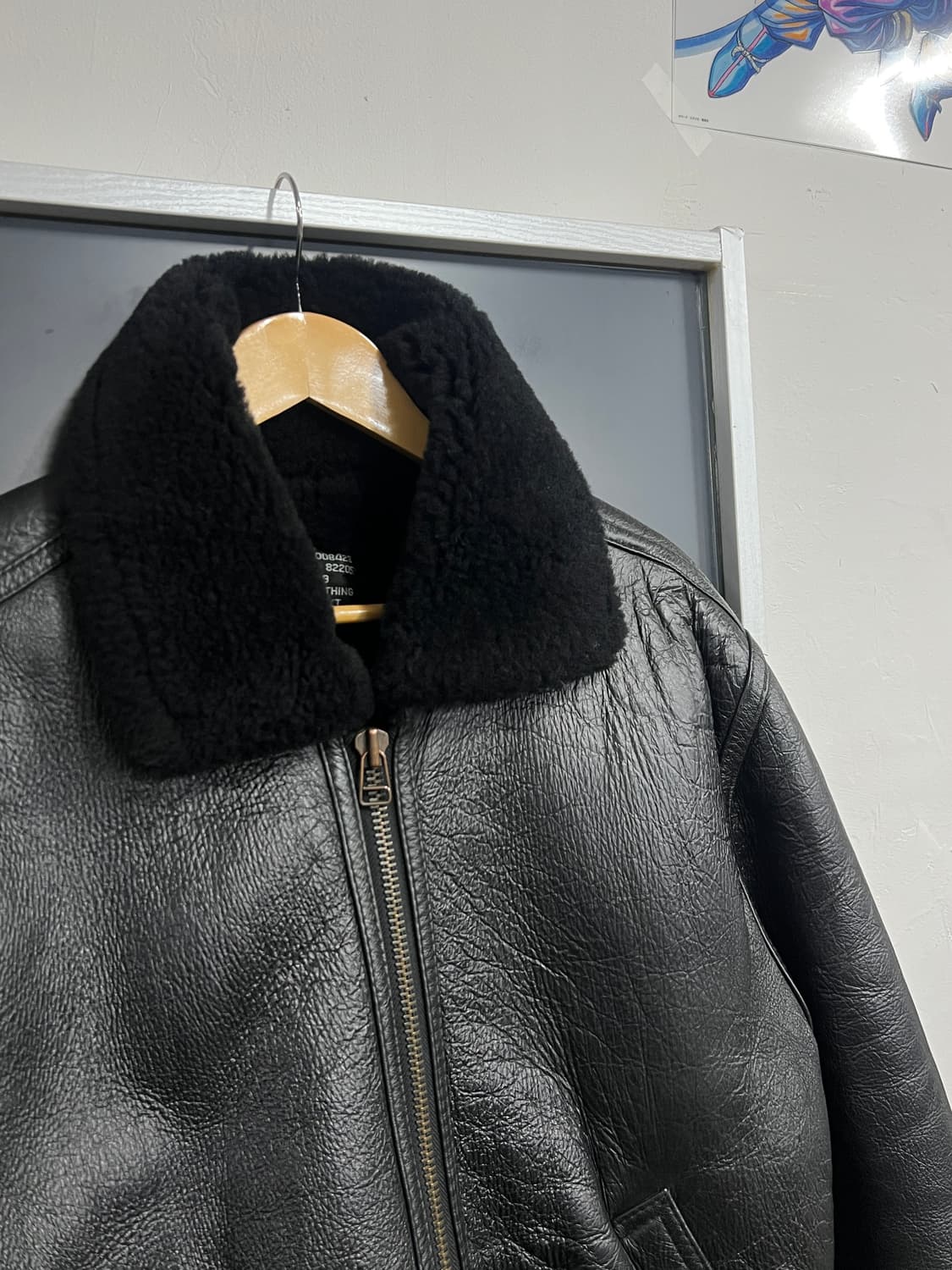 90s 오리지널 Type B-3 밀리터리 양가죽 무스탕 점퍼 상품이미지2