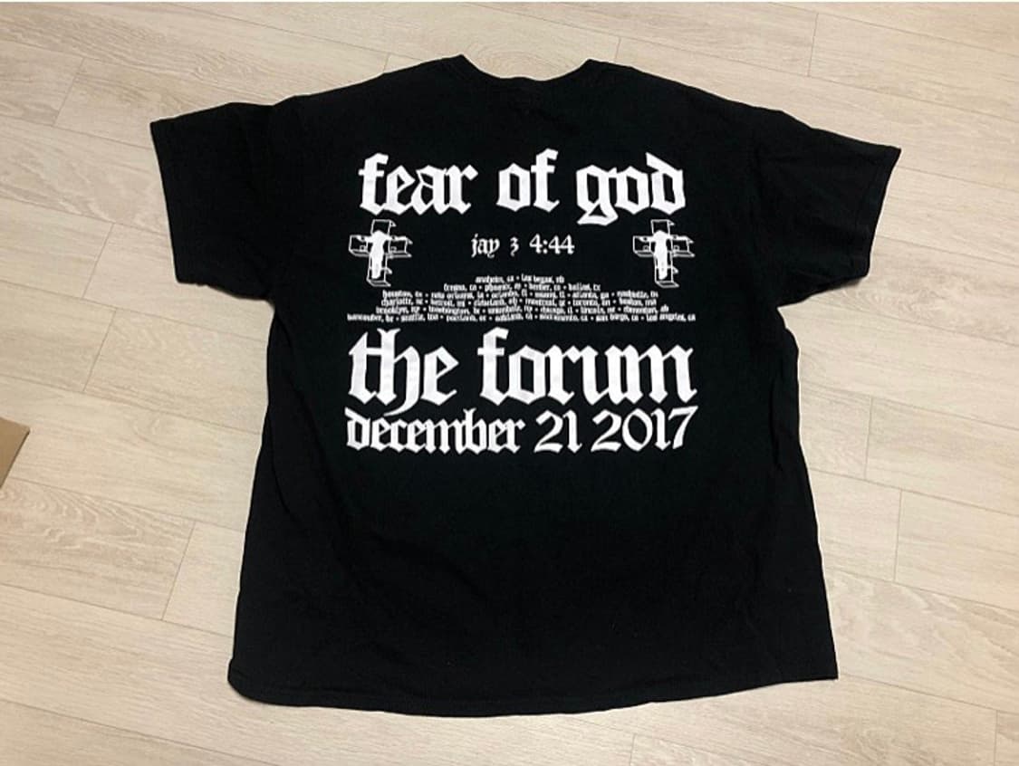 fog 피오갓 x 제이지 머천다이즈 투어 한정 더포럼 2017  상품이미지1