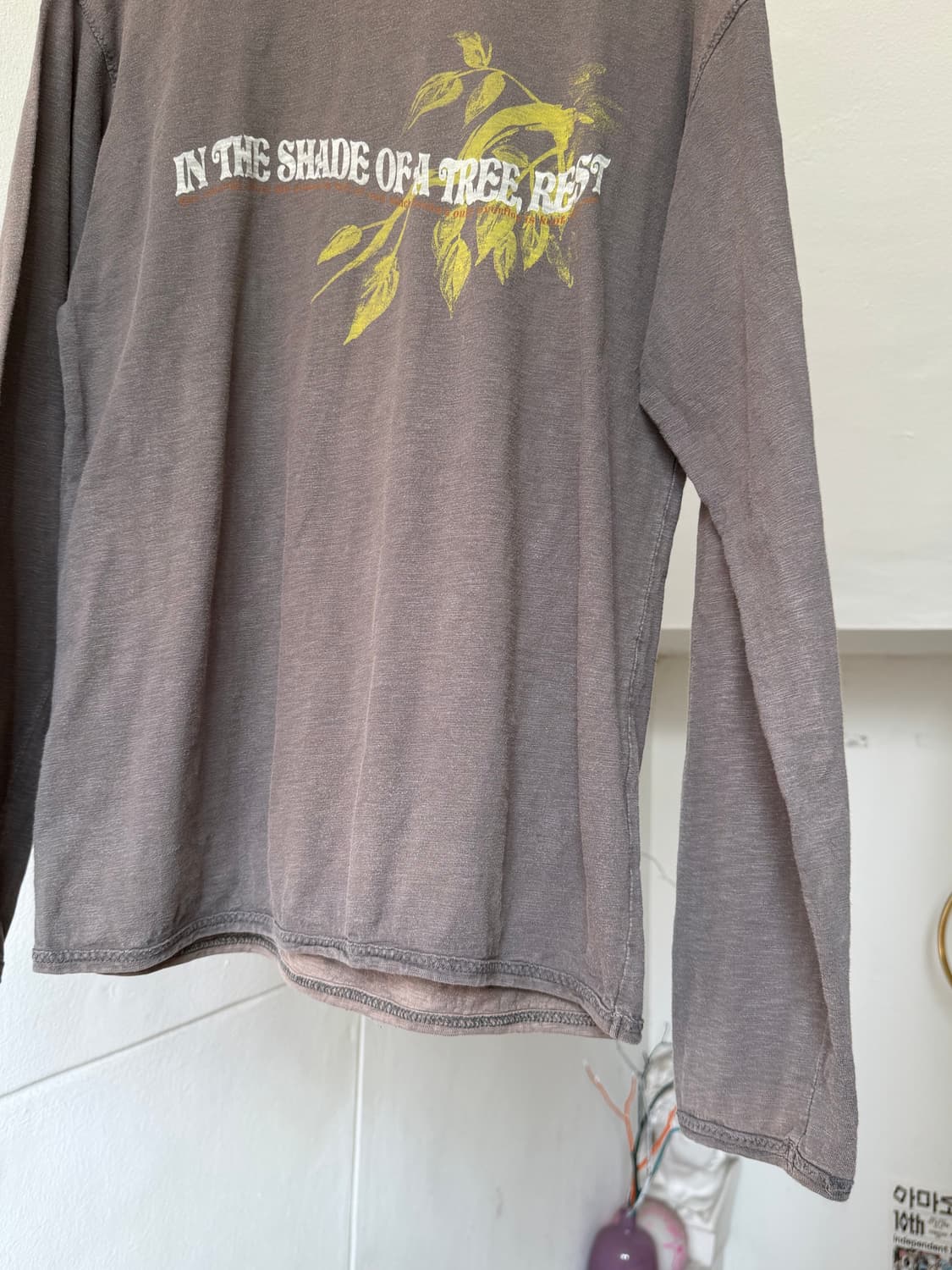 100% 코튼 루즈핏 빈티지 프린팅 티셔츠 상품이미지3